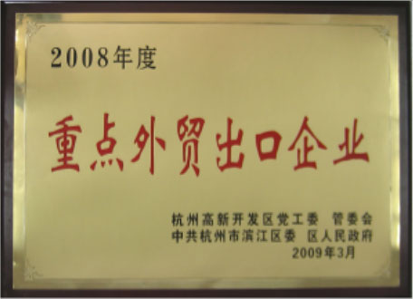 2008年度重点外贸出口